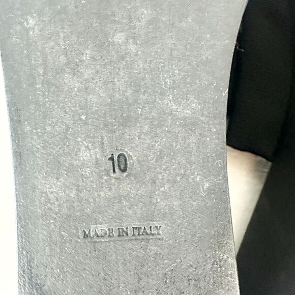 Vintage Steve Madden Y2k Slinky Platform Slide Sandal Size 10 Black 90s 00s - Picture 8 of 8